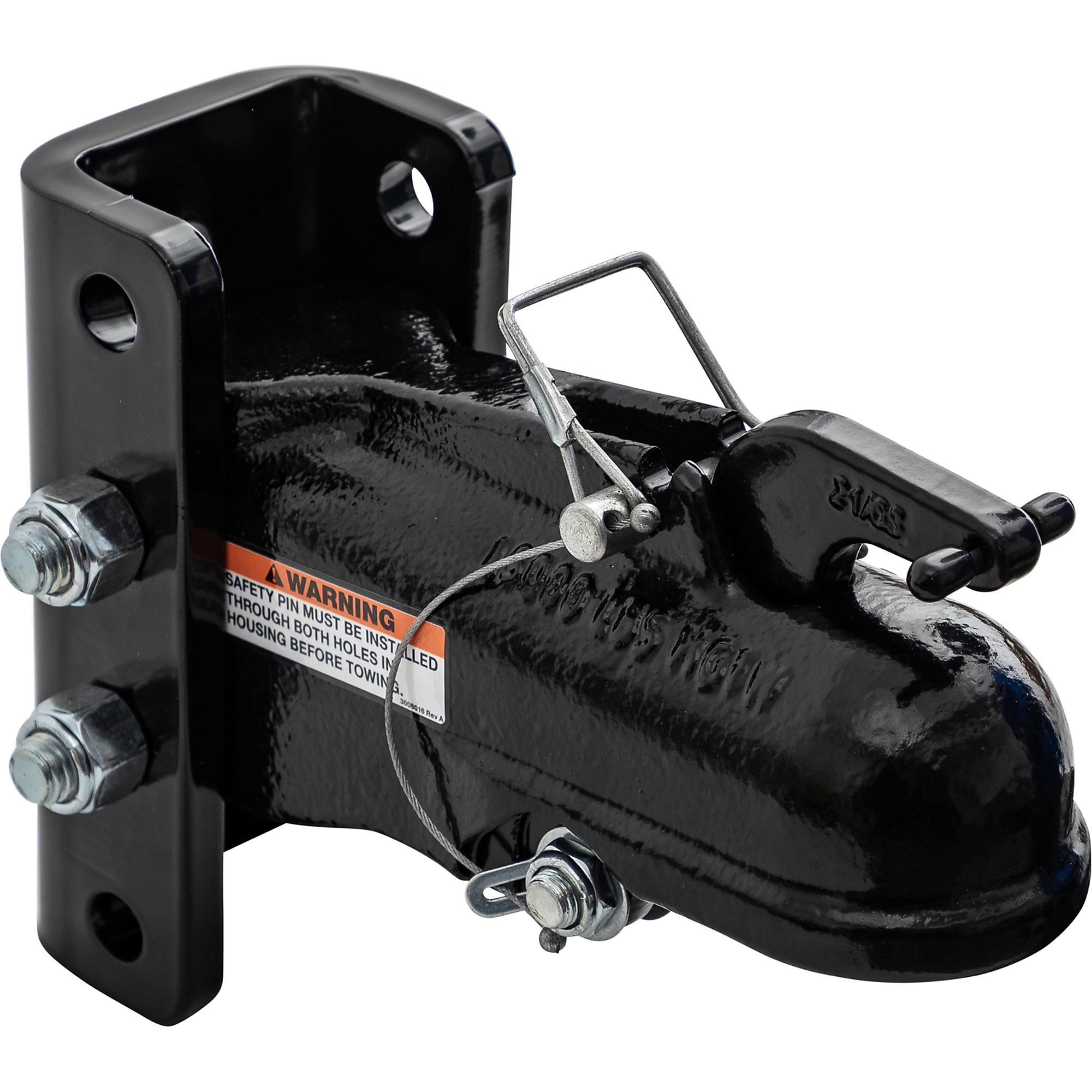 Buyers Products 2-5/16 in black powder coated towing coupler, w/ 3 channel positions ,Model# 0091553BK